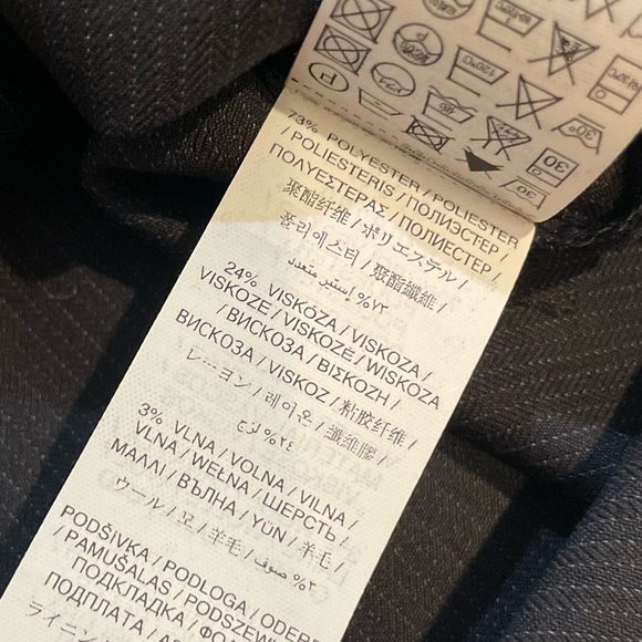 MNG Mango Black Skirt Subtle Pinstripe Size 4 Women’s Career New w/ damaged tag - Picture 11 of 12